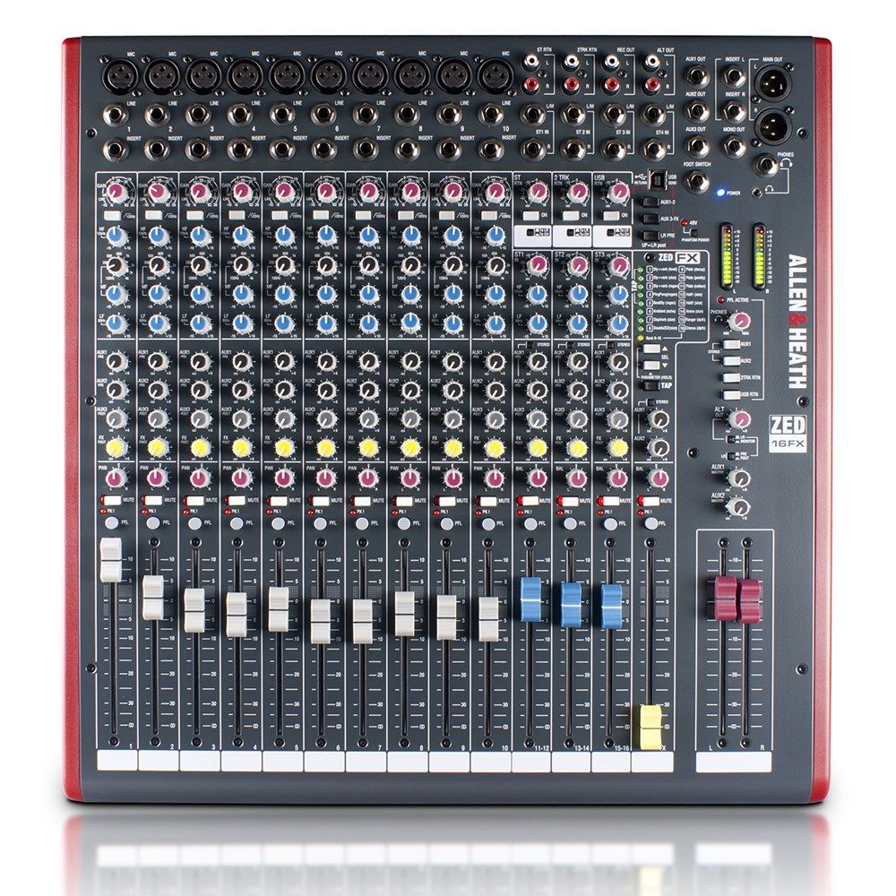 Allen & Heath ZED-16FX Multipurpose USB Mixer w/ FX - Image 1