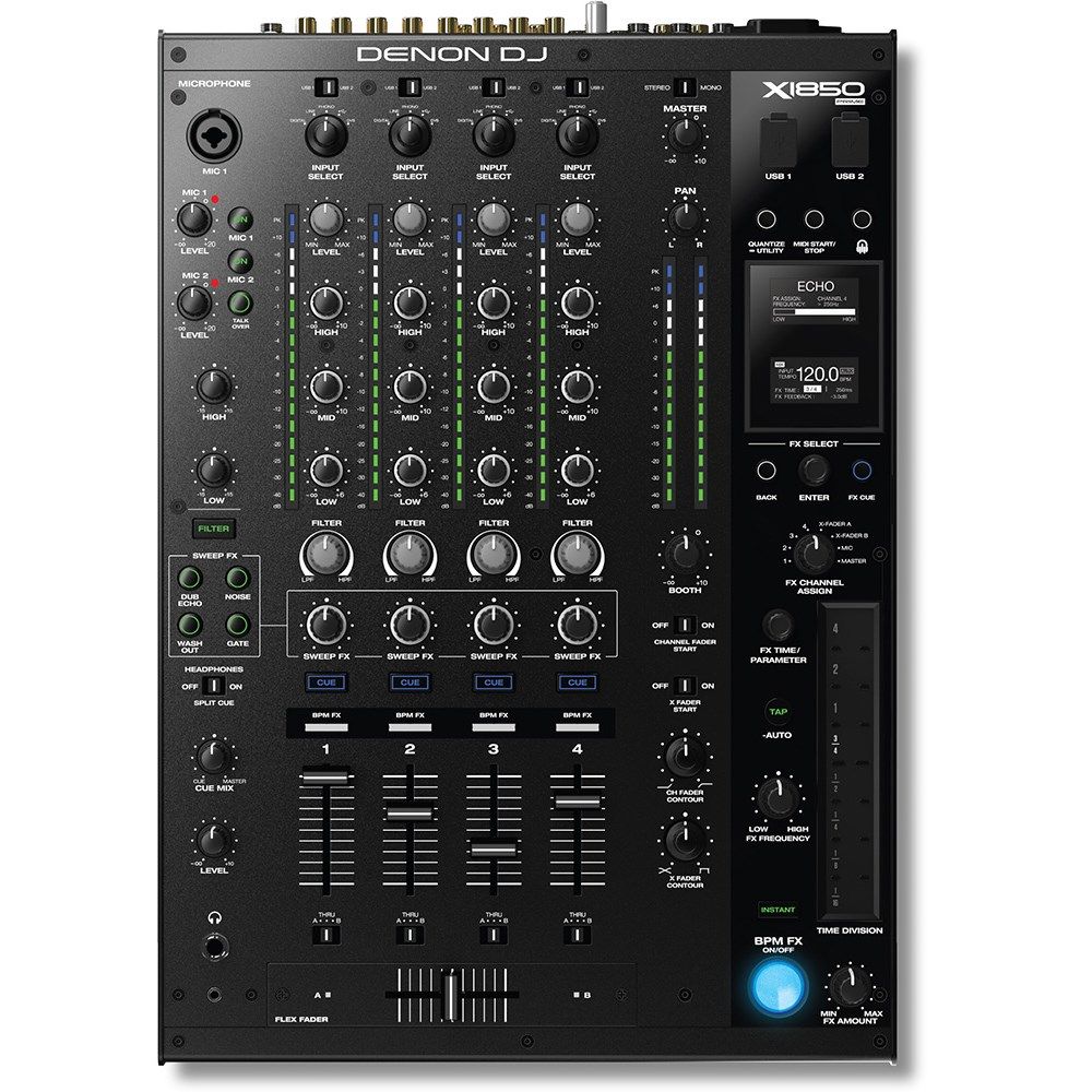 Denon X1850 Prime Professional 4-Channel DJ Club Mixer - Image 1