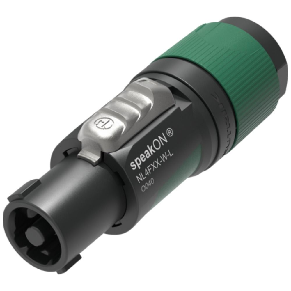 Neutrik NL4FXX-W-L 4 Pole Speakon Cable Connector 10-16mm OD - Image 1