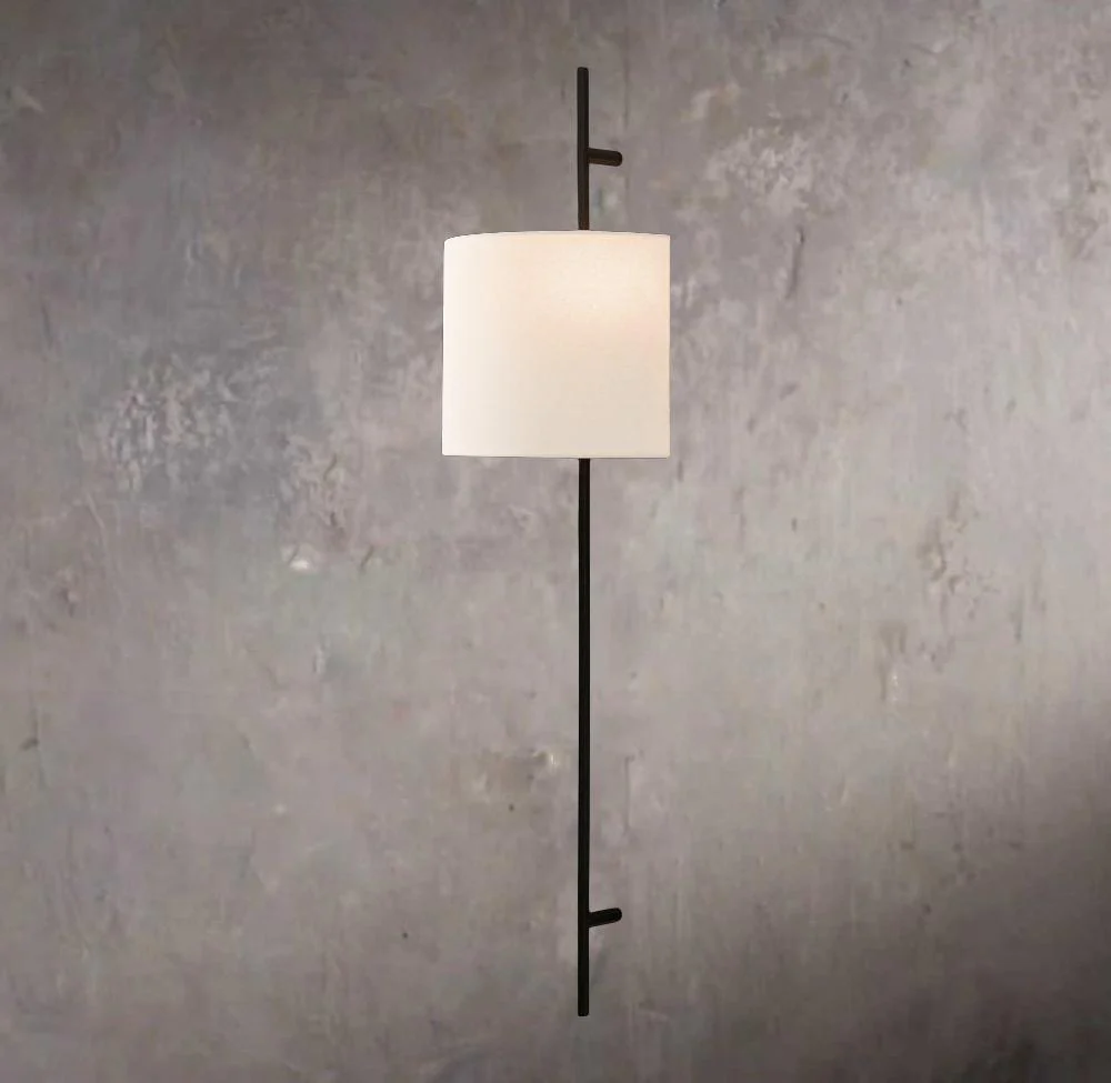 Vela Eight-Sided Bar Wall Sconce - Circular Shade - Image 3