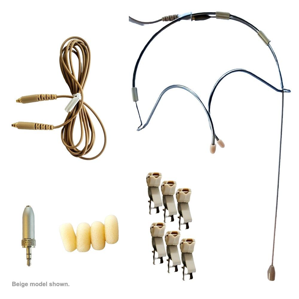 JAG IM5A 5mm Headset Mic Kit (Sennheiser Threaded 3.5mm) (Small Headband) (Black) - Image 1