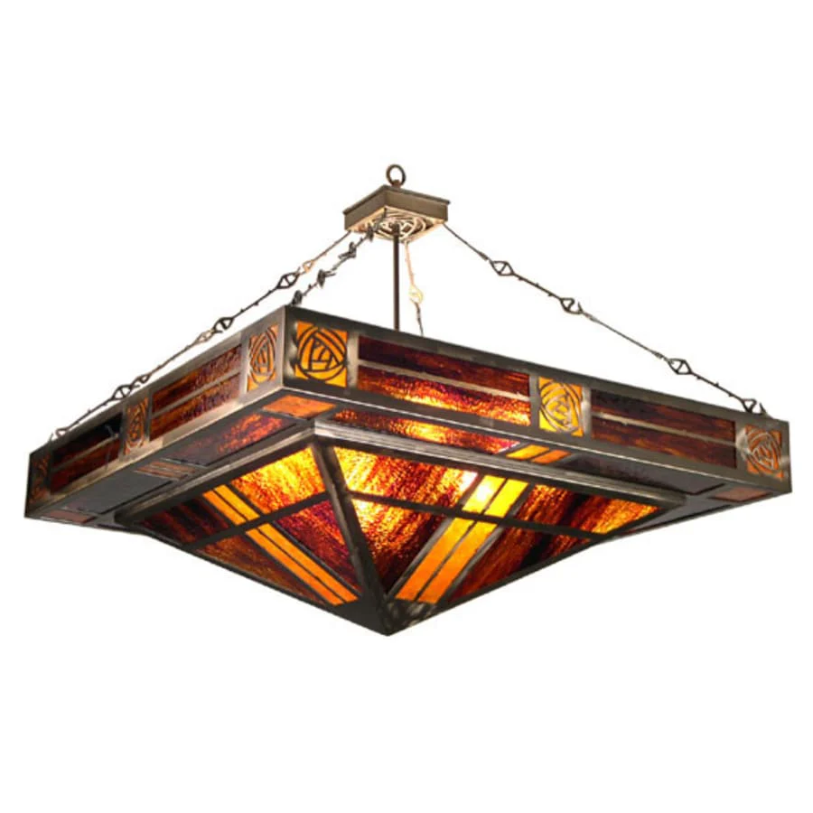 Meyda Tiffany 8 Light 51" Wide Pendant with Handmade Shade - Image 1
