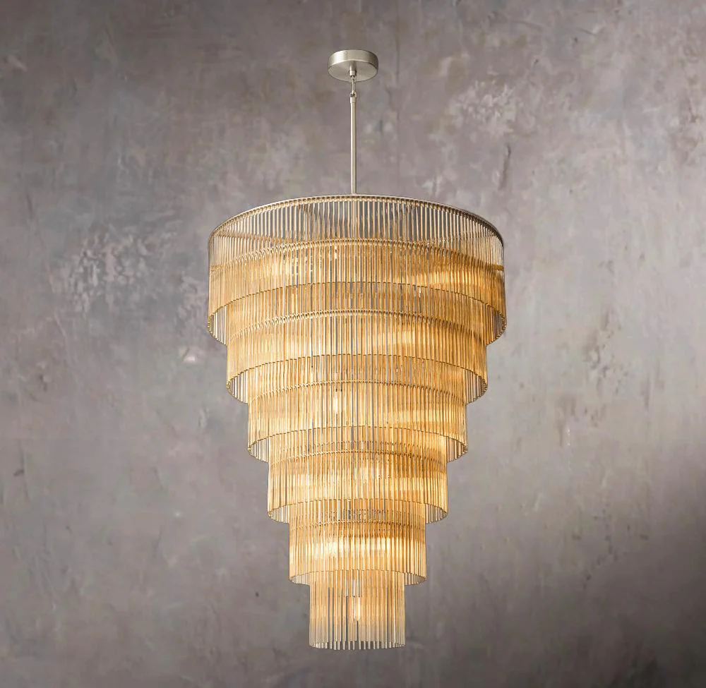 Amadeo Large Crystal Pendant Light 36" - Image 2