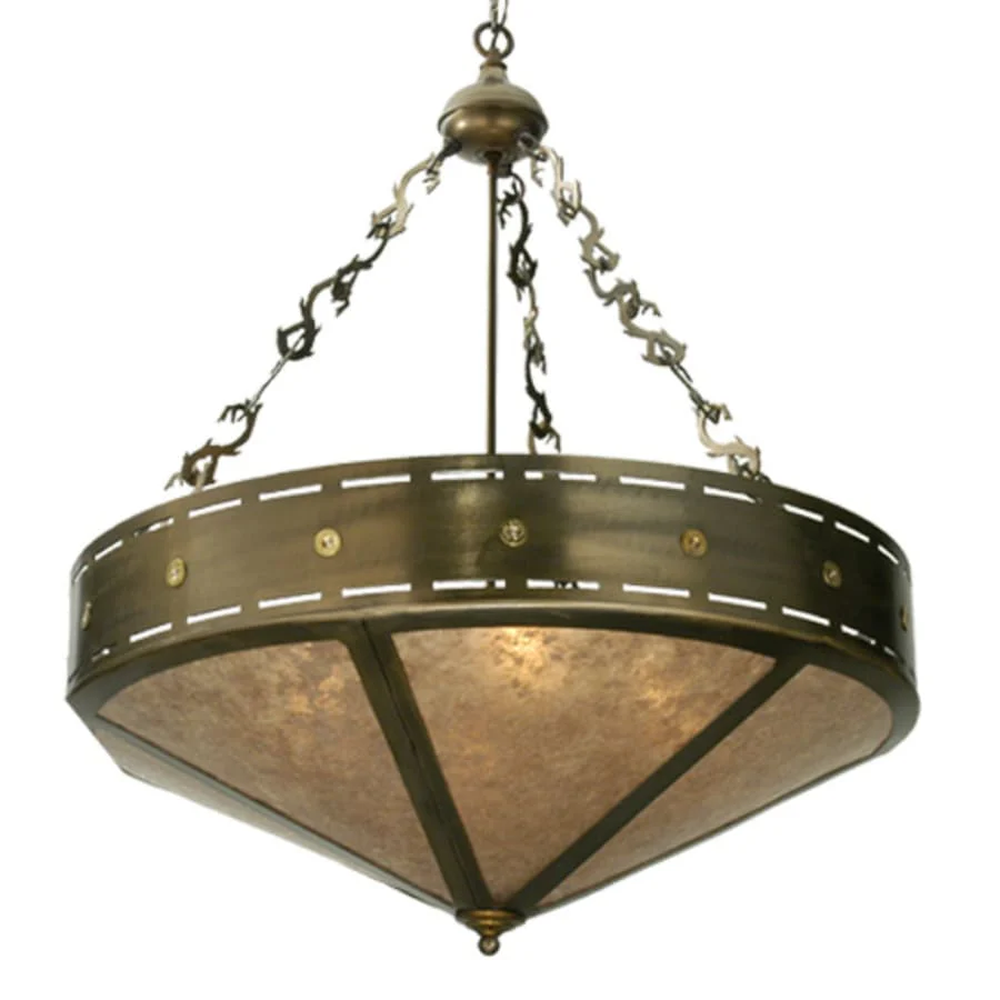 Meyda Tiffany 4 Light 30" Wide Pendant with Handmade Shade - Image 1