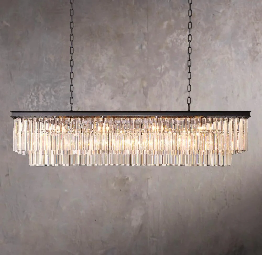 1920s Odeon Linear Pendant Light 59″