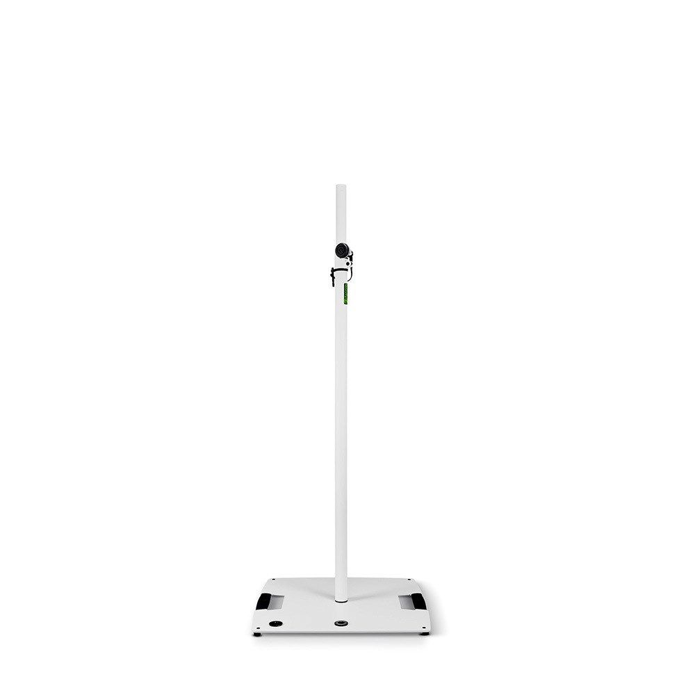 Gravity LS431W Lighting Stand w/ Square Steel Base & Off Centre Mount (White) - Image 1