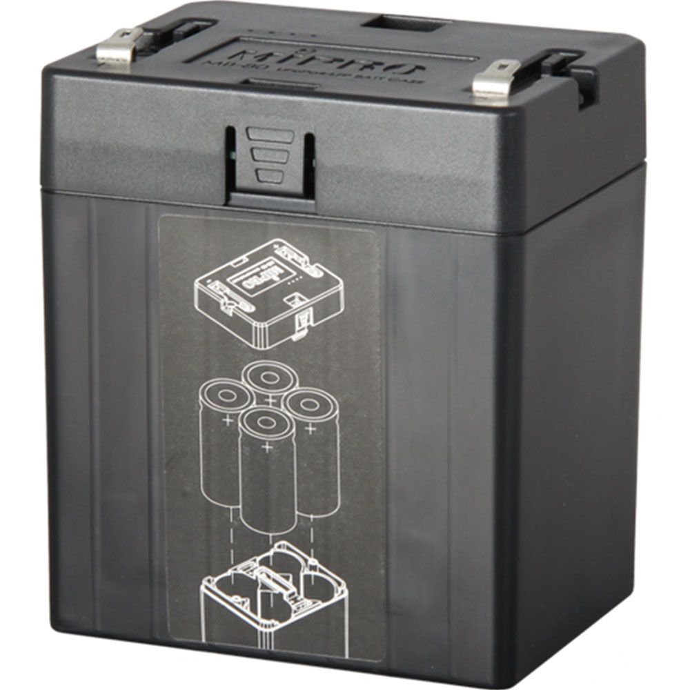 Mipro MB-80 Battery Case Holds Four Lithium Batteries - Image 1