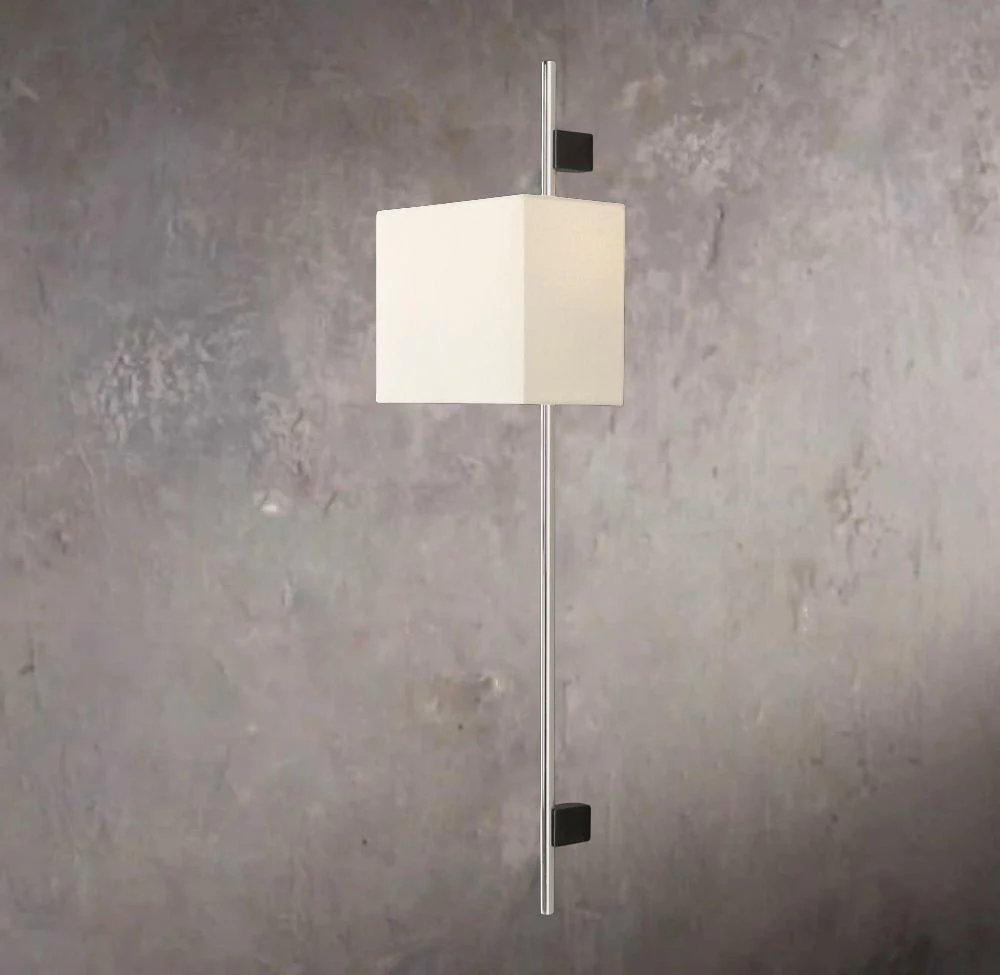 Velas Circular Bar Wall Sconce - Square Shade - Image 2
