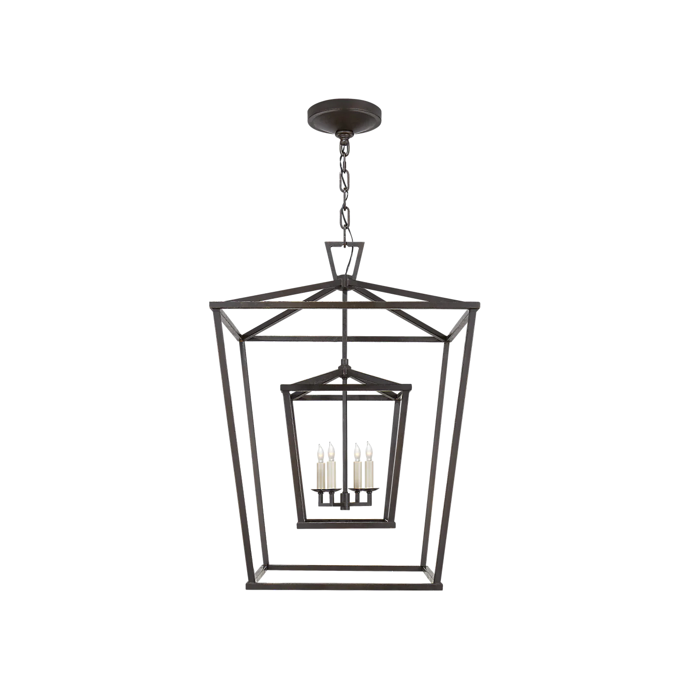 Darlana Large Double Cage Lantern - Image 1