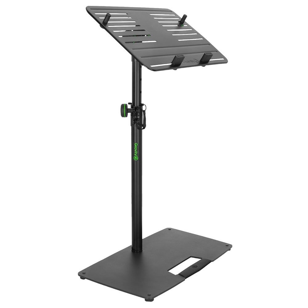 Gravity LTST02B Black Laptop Lecturn Stand w/ Steel Base - Image 1