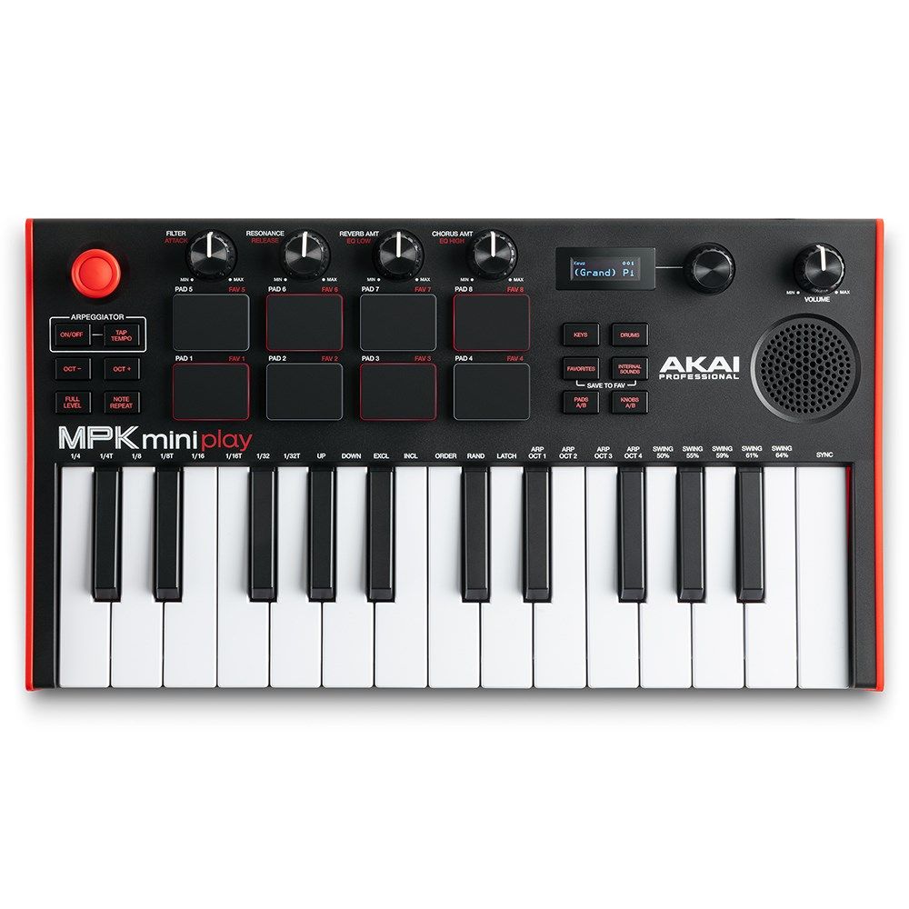 Akai MPK Mini Play MK3 Compact Keyboard & Pad Controller w/ Built-In Synth & Speaker - Image 1
