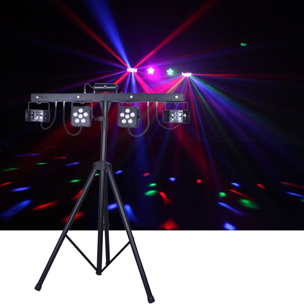 CR Mix Party Bar Pro (Derby + LED Par + UV/Strobe + RG Laser w/ Wireless Controller) - Image 1