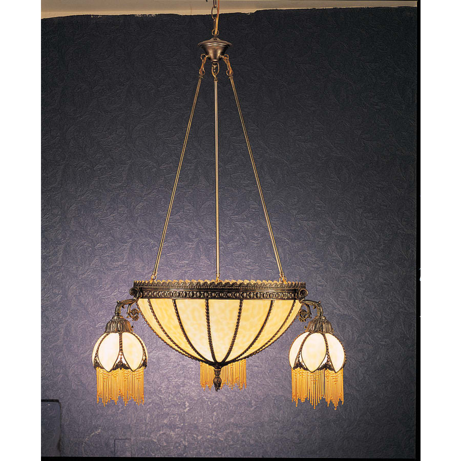 Meyda Tiffany 6 Light Down Lighting Chandelier from the Nostalgia Classics Collection - Image 1