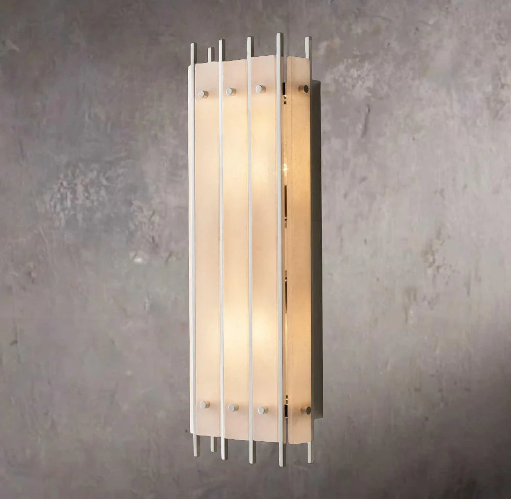San Marcos Alabaster Grand Rectangular Wall Sconce - Image 2