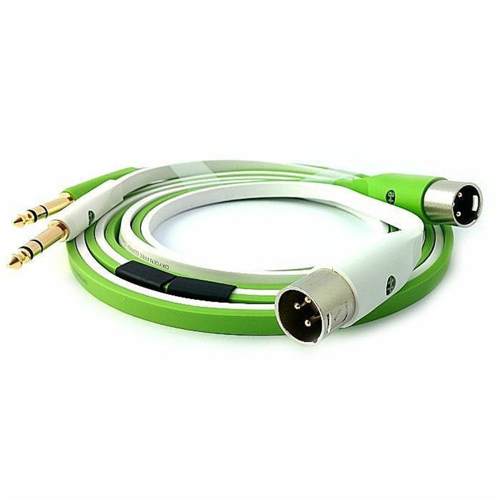 Oyaide Neo D+ Stereo 1/4" TRS to XLR(M) Class-B Cable (2m) - Image 1