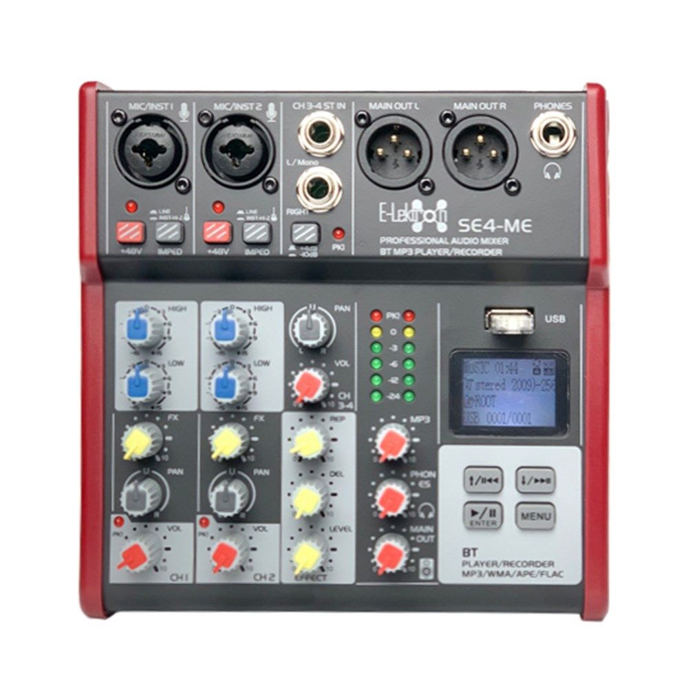 E-lektron SE-4 4 Channel Mixer w/ Bluetooth - Image 1