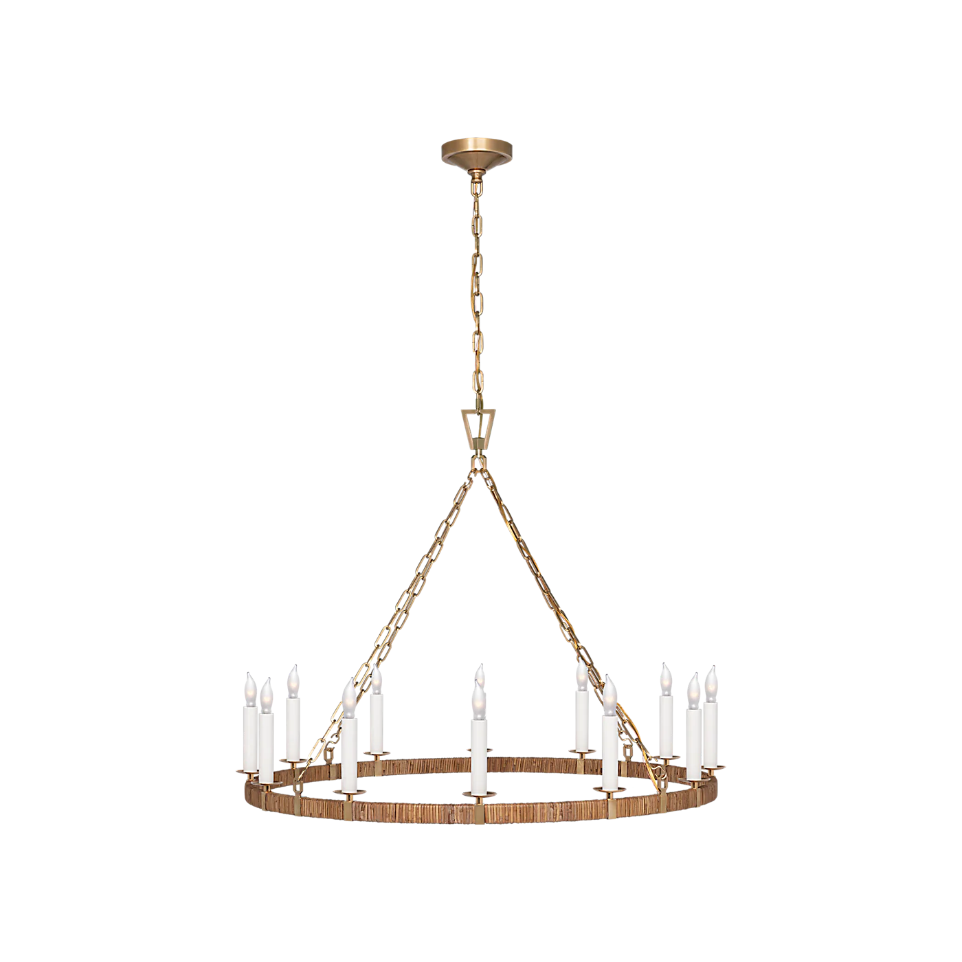 Darlana Large Wrapped Ring Chandelier - Image 1