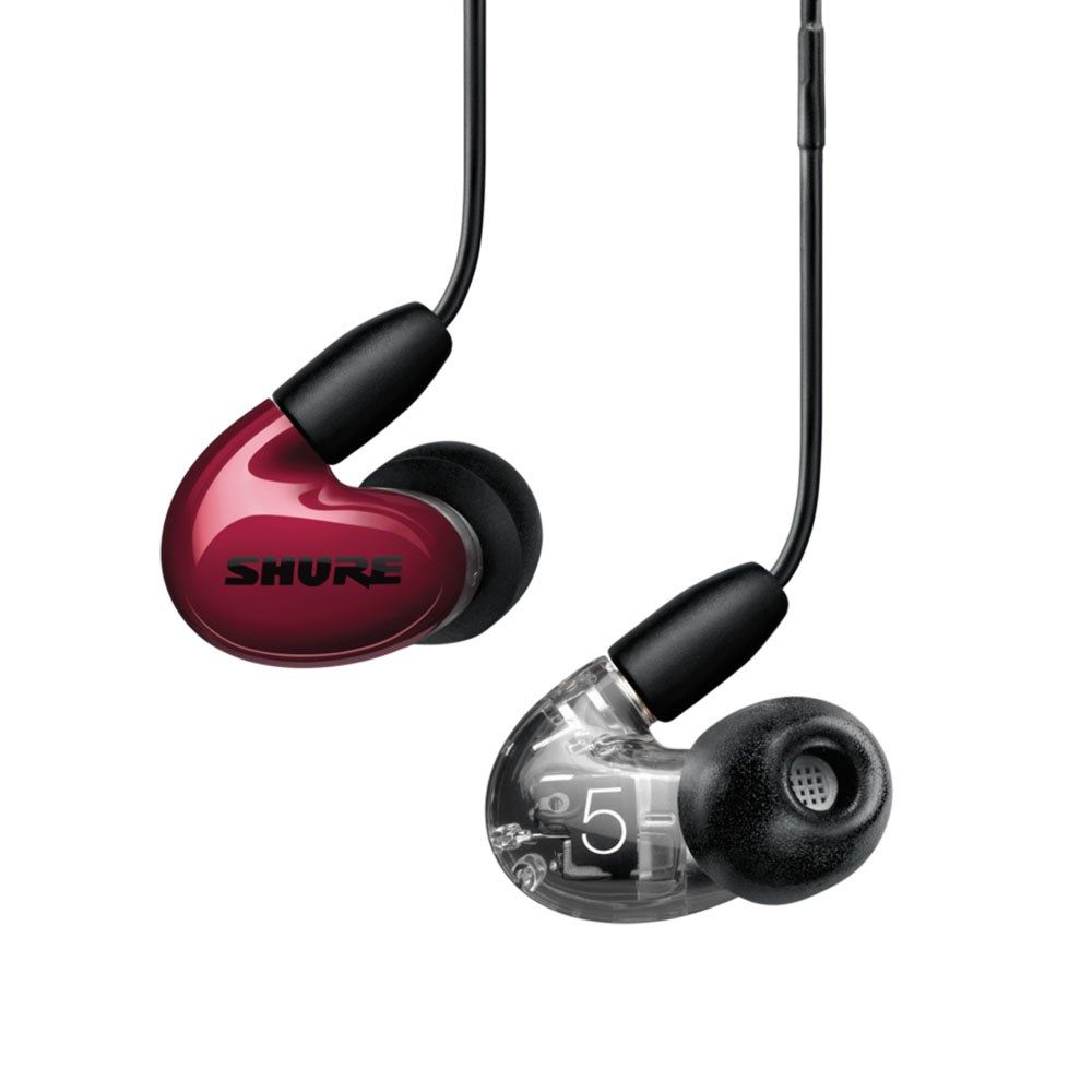 Shure Aonic 5 Sound Isolating Earphones w/ Universal Cable (Red) - Image 1
