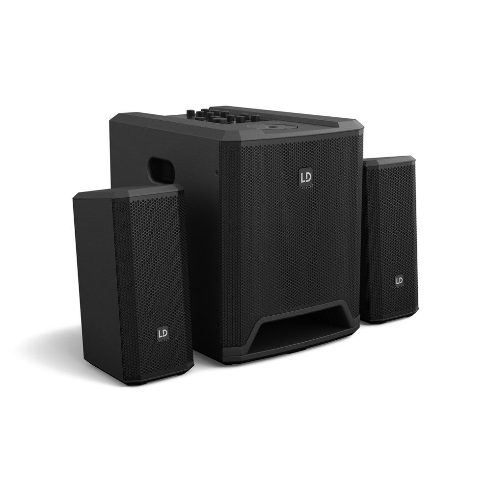 LD Systems DAVEG4X Compact Powered 10" Sub w/ 2 x 4" Satellites - Image 1