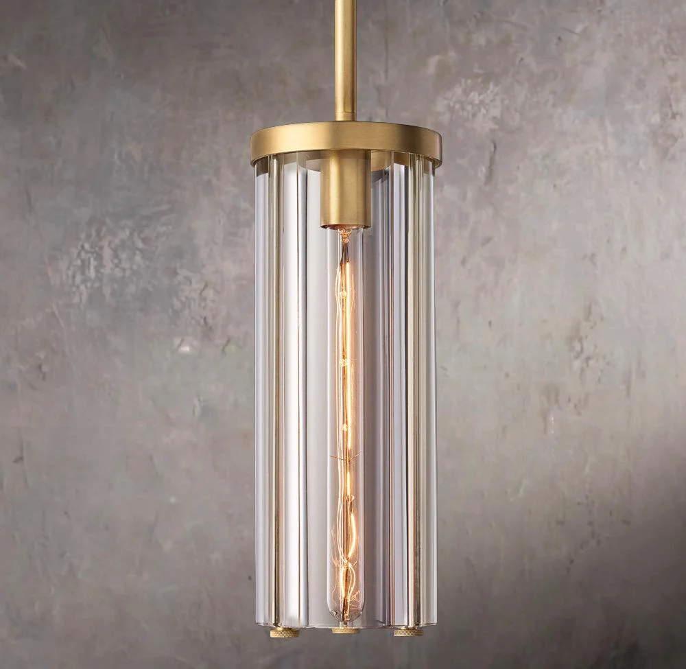 Savile Cylindrical Hanging Pendant Lamp Fixture - Image 1