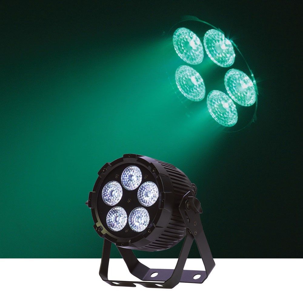 Event Lighting PAR5X12 LED Flat Pro Par 5x12W RGBWAU Stage Wash - Image 1