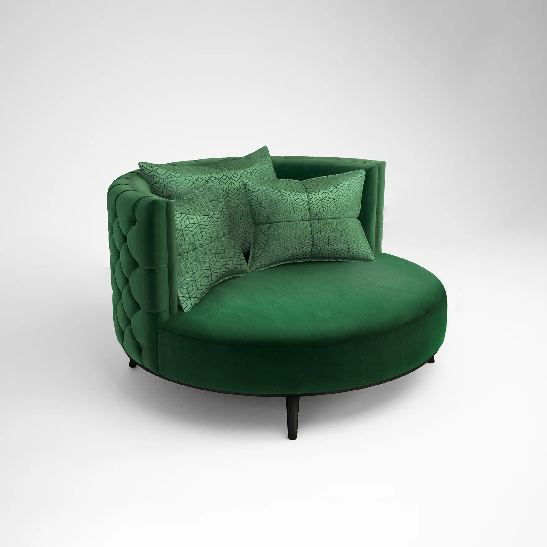 كرسي كابتونيه خشب زان 120×120سم - DECO313 - Image 1