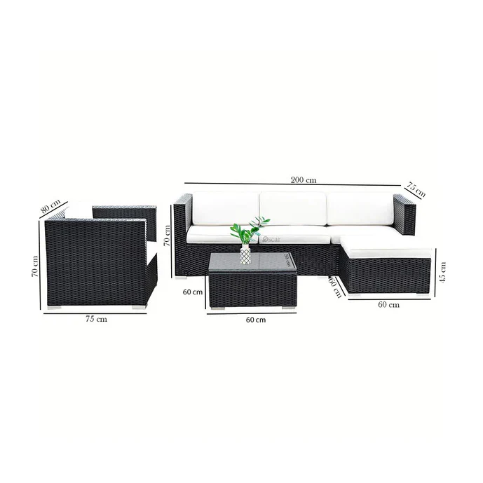 طقم أثاث خارجي - 4 قطع - ORN58 - Image 3
