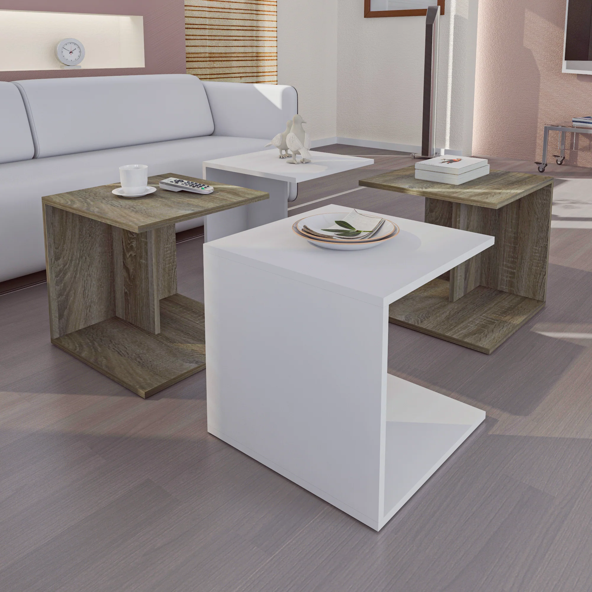 ترابيزة قهوة 90×90سم- ZAF98 - Image 2