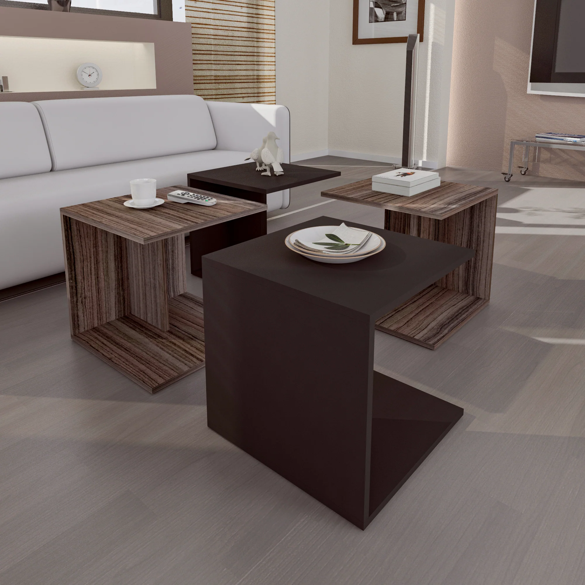 ترابيزة قهوة 90×90سم- ZAF96 - Image 2