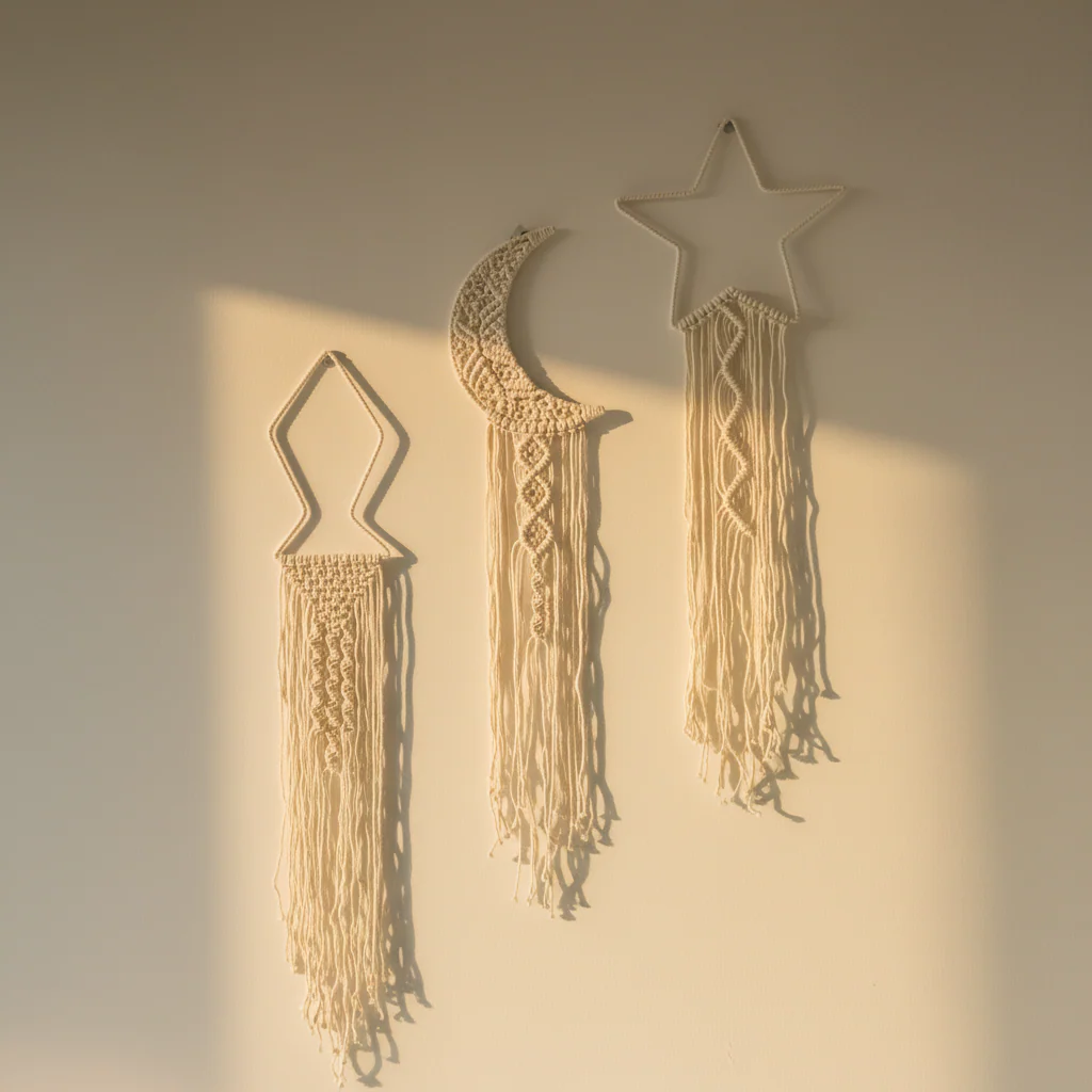 ديكور حائط مكرمية 65×30سم - DIVA25 - Image 1