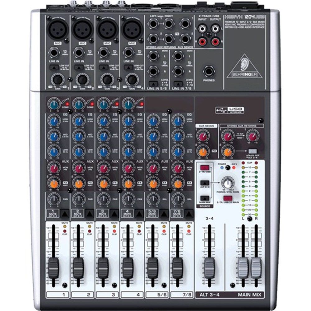 Behringer Xenyx 1204USB 12-Input Mic/Line Mixer w/ USB - Image 1