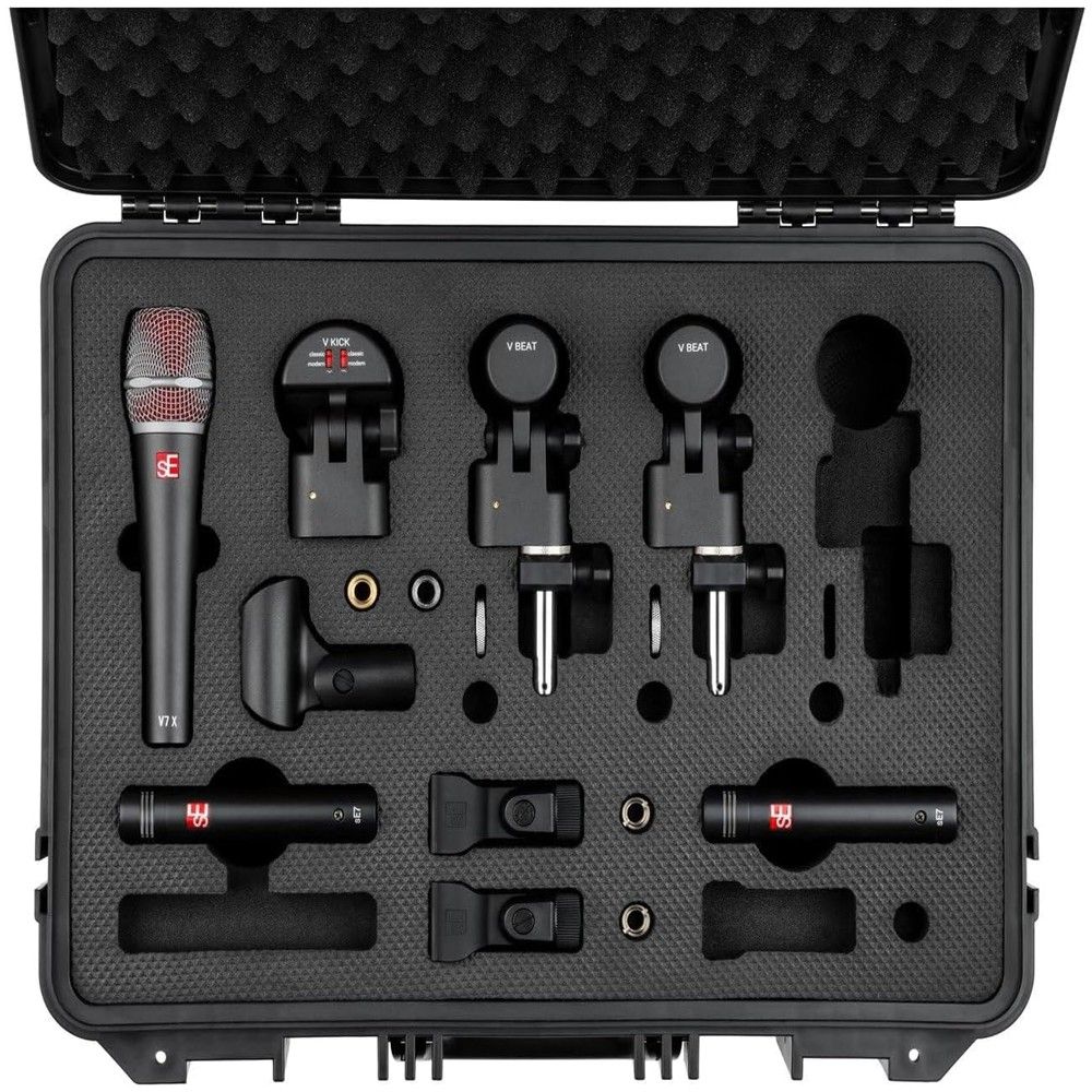 sE Electronics V Pack w/ V Kick, V7X, 2x V Beat & 2x SE7 inc Case - Image 1