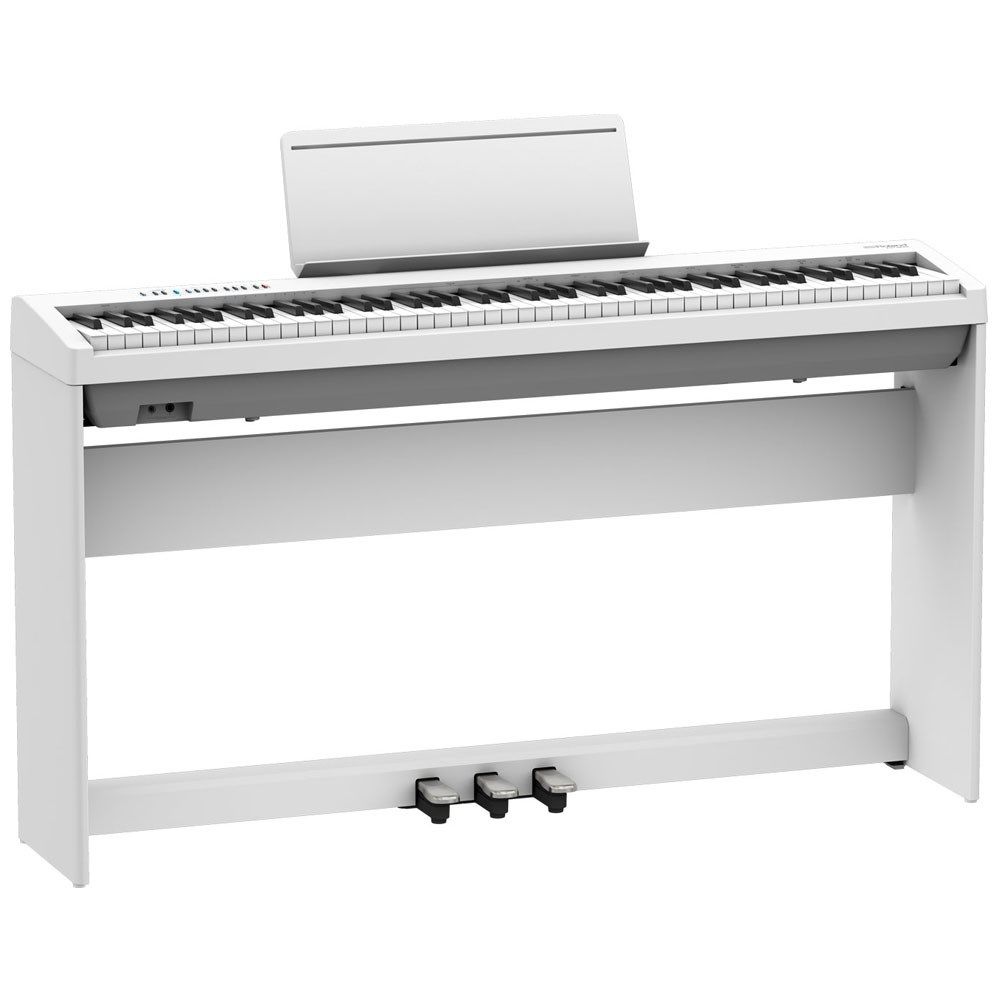 Roland FP30X Digital Piano w/ Stand & Pedals (White) - Image 1