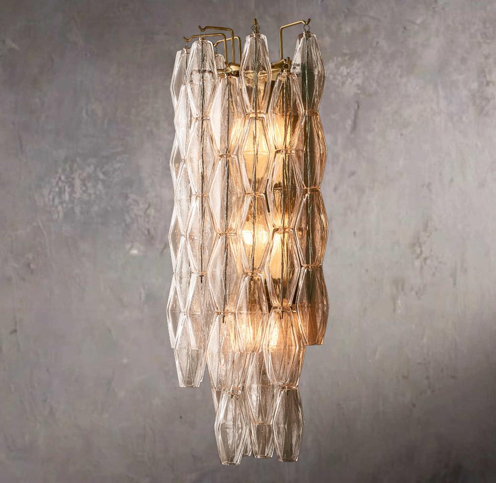 Chiala Crystal Glass Grand Wall Sconce