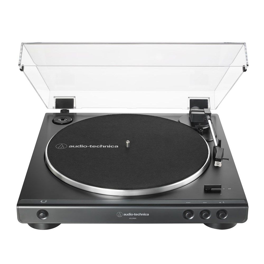 Audio Technica LP60X Standard Belt Drive Turntable w/ Built In Preamp (Black) - Image 1