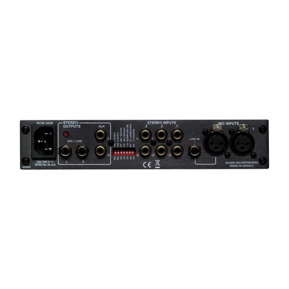Shure SCM262 Stereo Microphone Mixer - Image 1