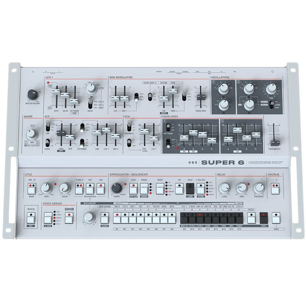 UDO Audio Super 6 12-Voice Polyphonic Analog-Hybrid Desktop Synthesizer - Image 1