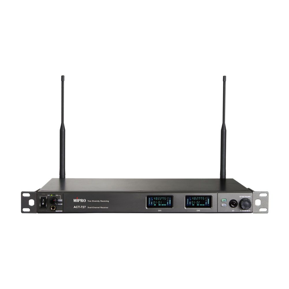 Mipro ACT727 UHF Analog Wideband Duel-Channel Receiver (480 - 934 MHz) - Image 1