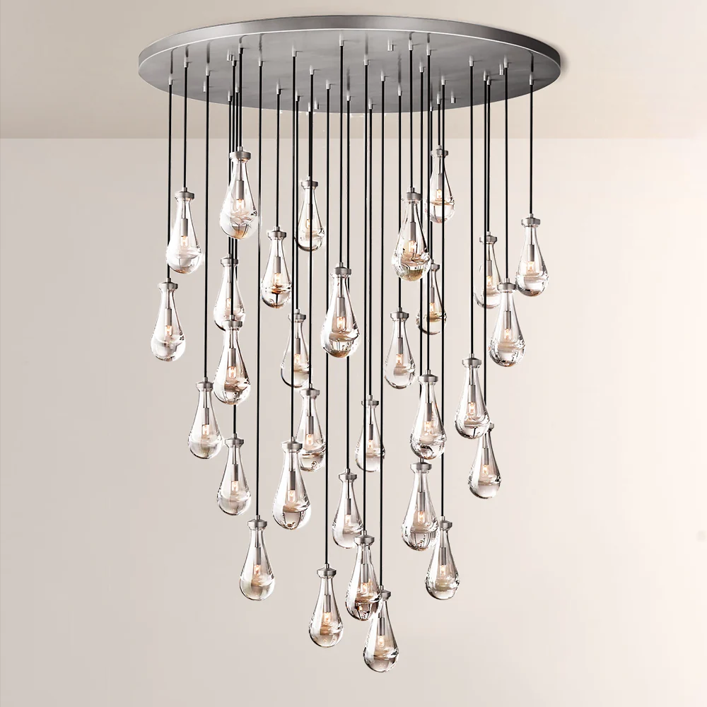 Raindrops Round Chandelier 60" - Image 3