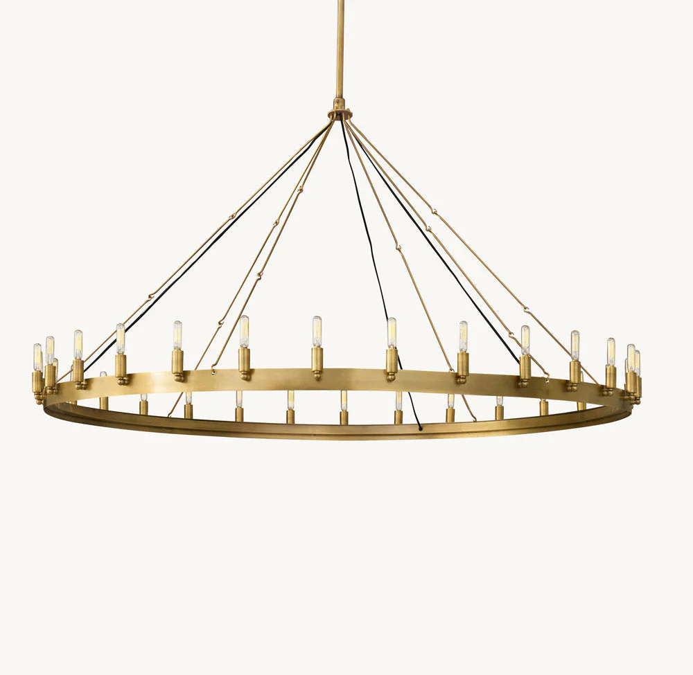 Camino Retro Edison Bulb Round Chandelier 63" - Image 3