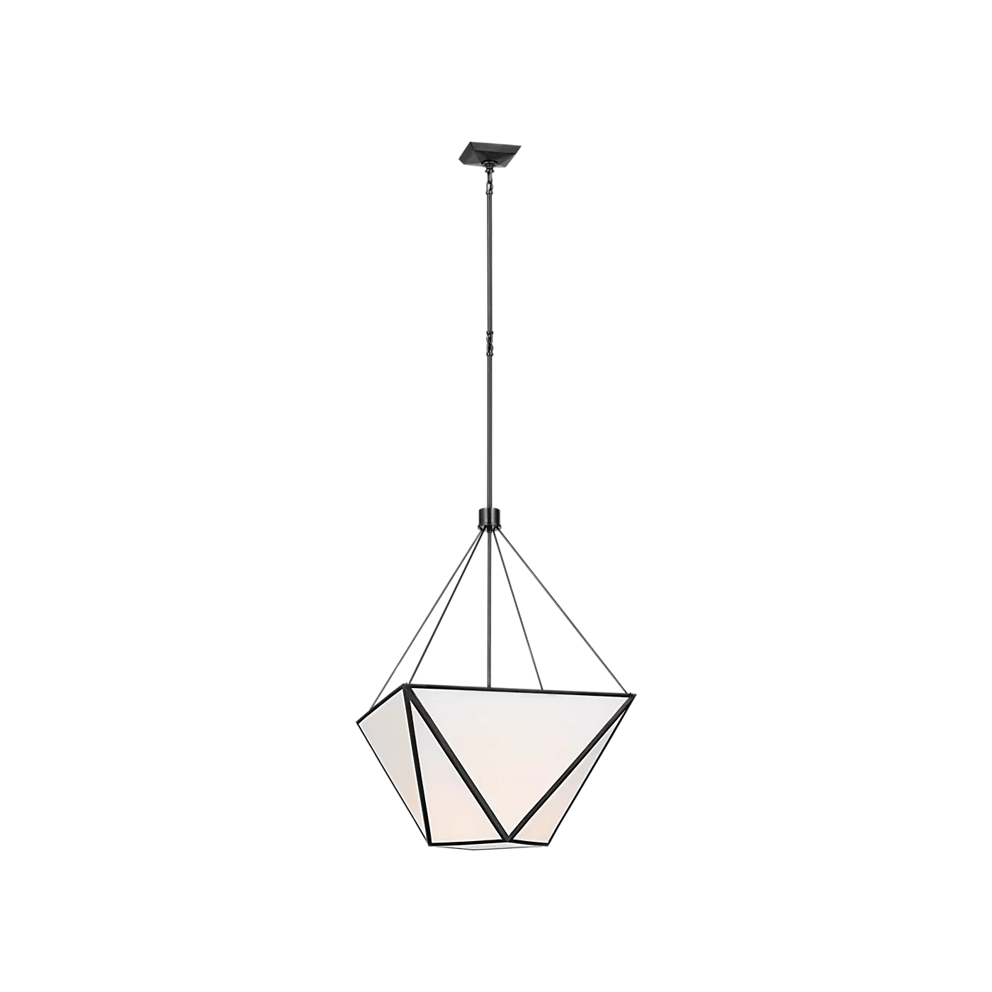 Lorino Large Lantern with White Glass - Image 1