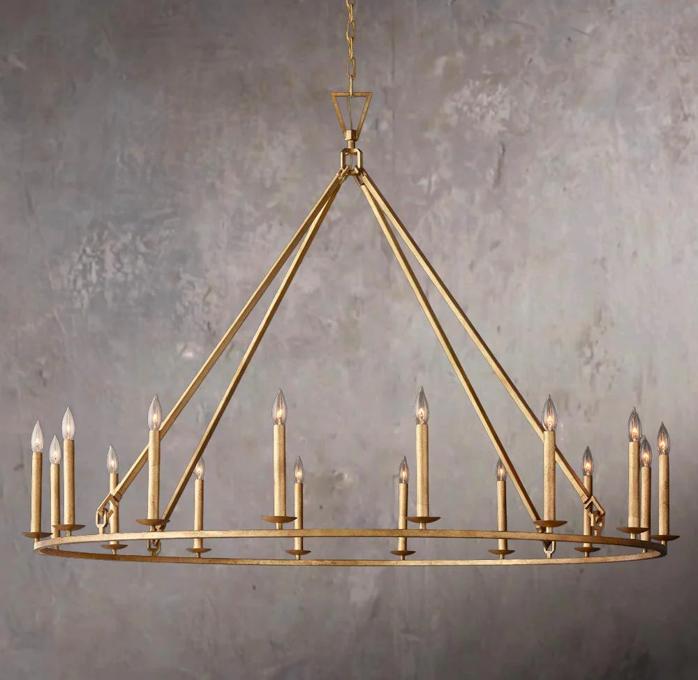 19TH C. BRITISH FILIGREE CIRCULAR CHANDELIER 60" - Image 2