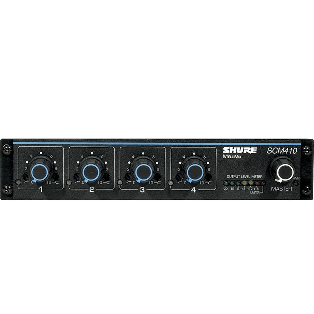 Shure SCM410 Four Channel Automatic Microphone Mixer - Image 1