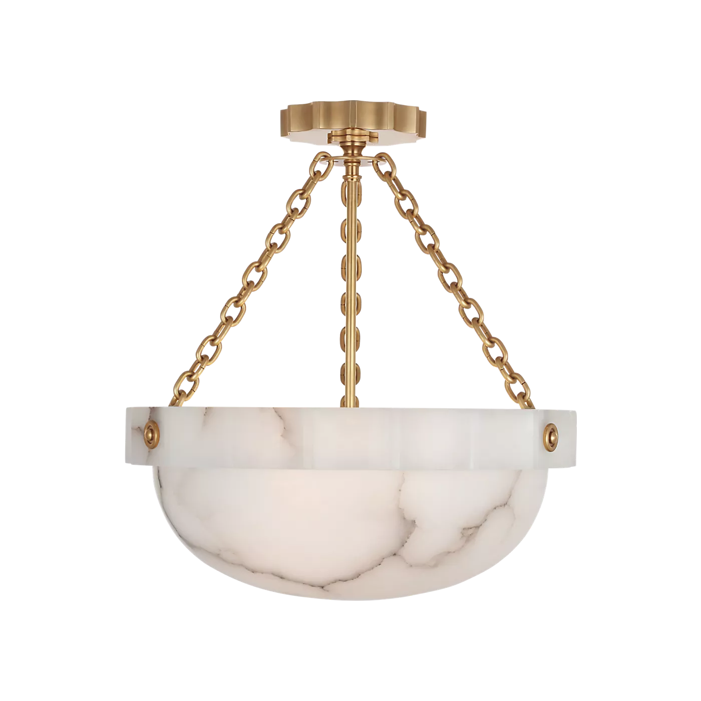 Fluted Band 16" Semi-Flush Mount - Image 2