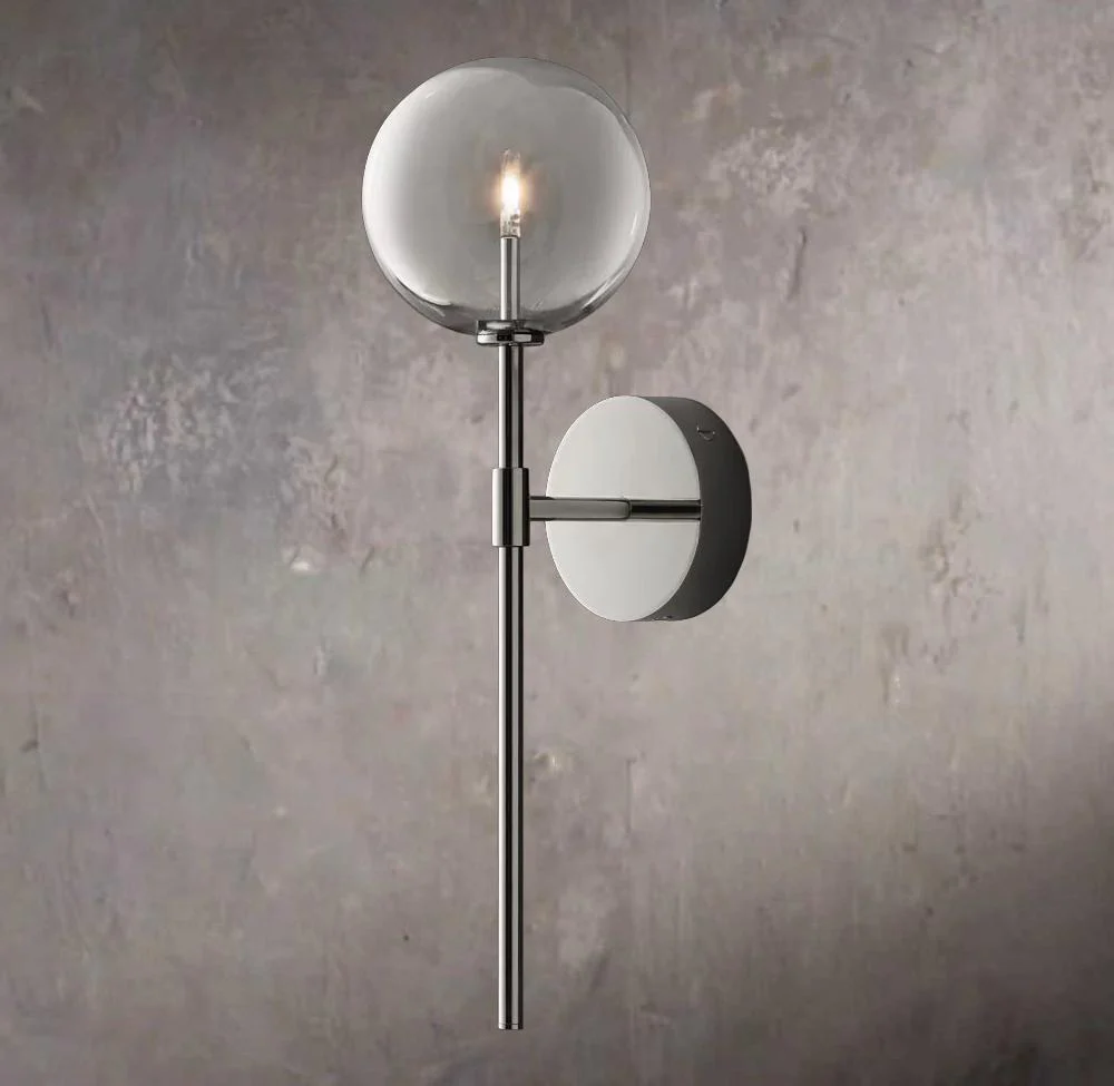Glass Orb Wall Sconce - Image 2