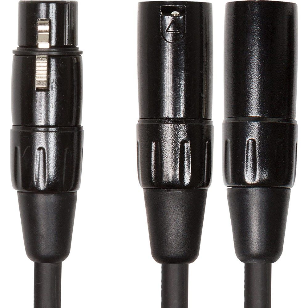 Roland RCC-YC-XF2XM XLRF to 2XLRM (15cm) Cable - Image 1