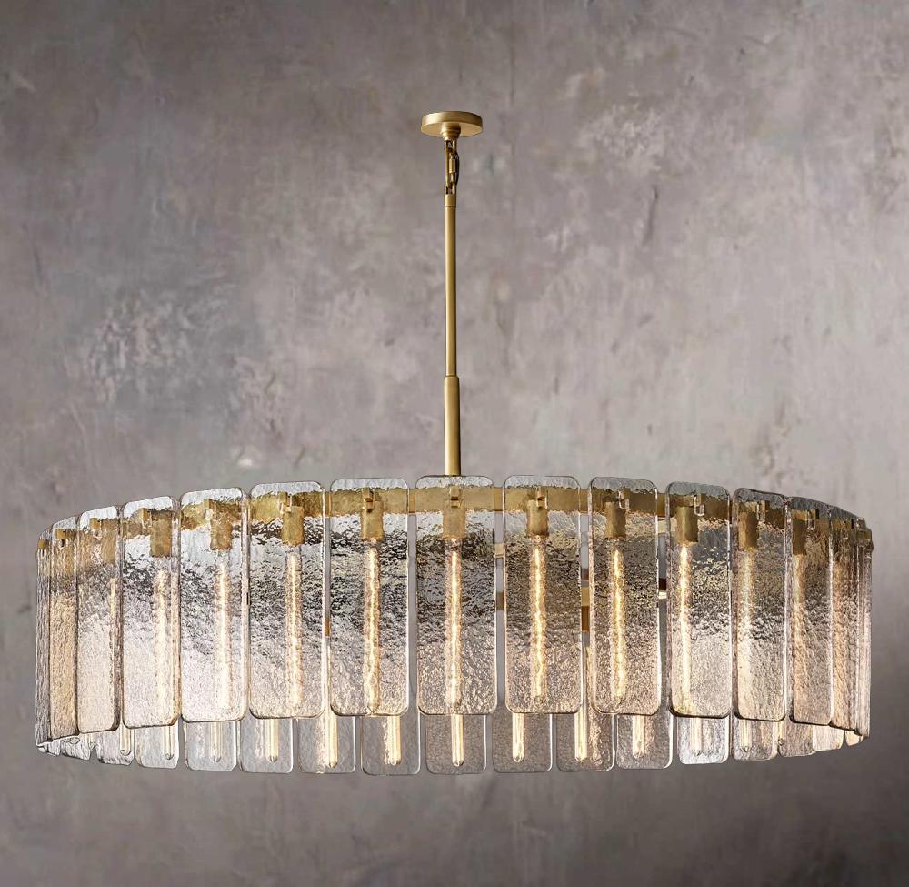 Calamet Round Glass Chandelier 60″