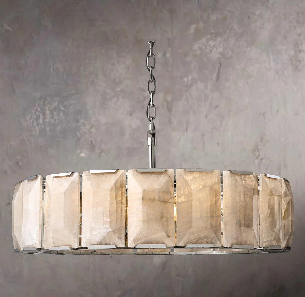 Harlow Calcited Circular Chandelier 43" - Image 2