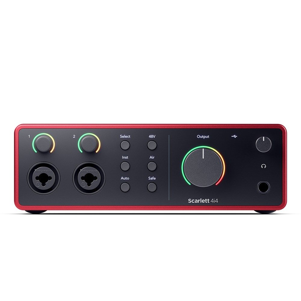 Focusrite Scarlett 4i4 Gen 4 4-in/4-out USB Audio Interface w/ Air Mode & Auto Gain - Image 1