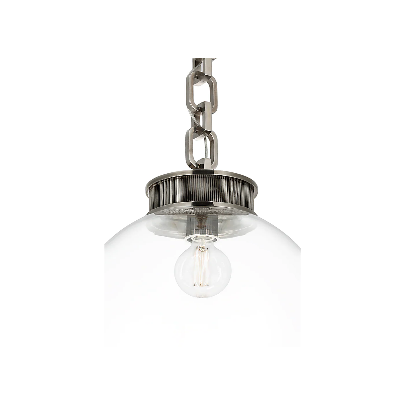 Bellamy 1 Light Statement Chain 16" Globe Chandelier - Image 3
